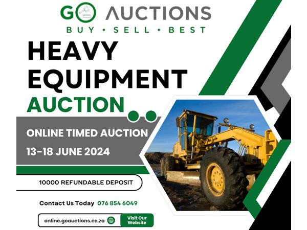 Online Heavy Equipment Auction 13-18 June 24